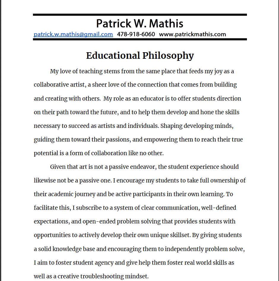 Educational Philosophy Image